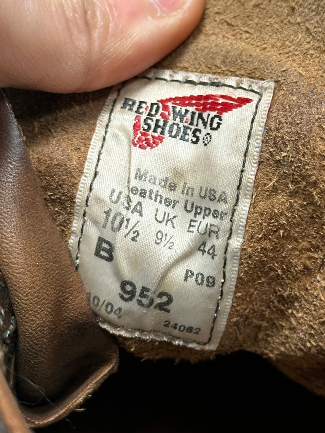 00's OG USA Made 레드윙 952 워크부츠 오스틴버틀러 상품이미지10