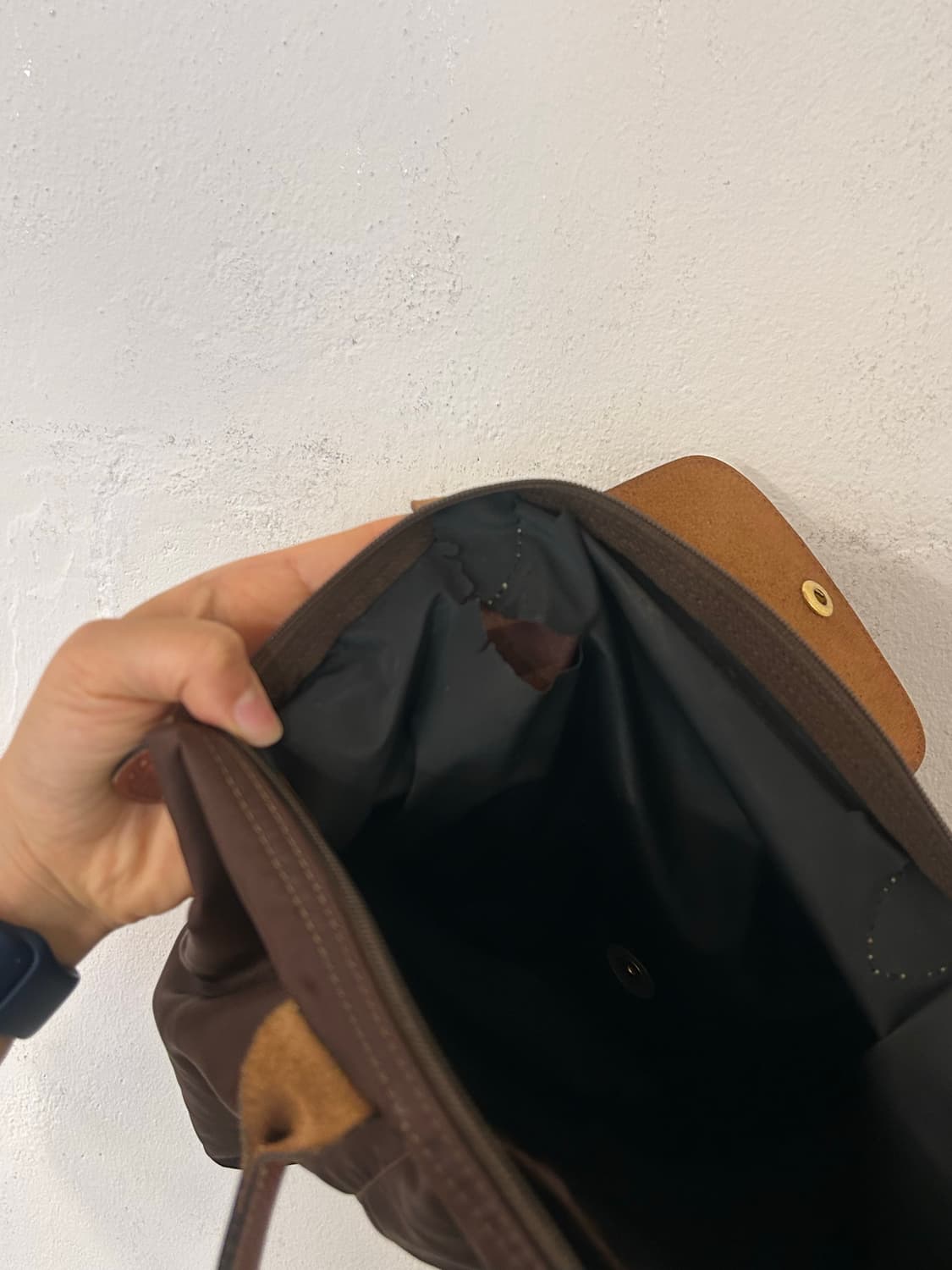 롱샴 르 플리아쥬 숄더백 브라운 상품이미지8