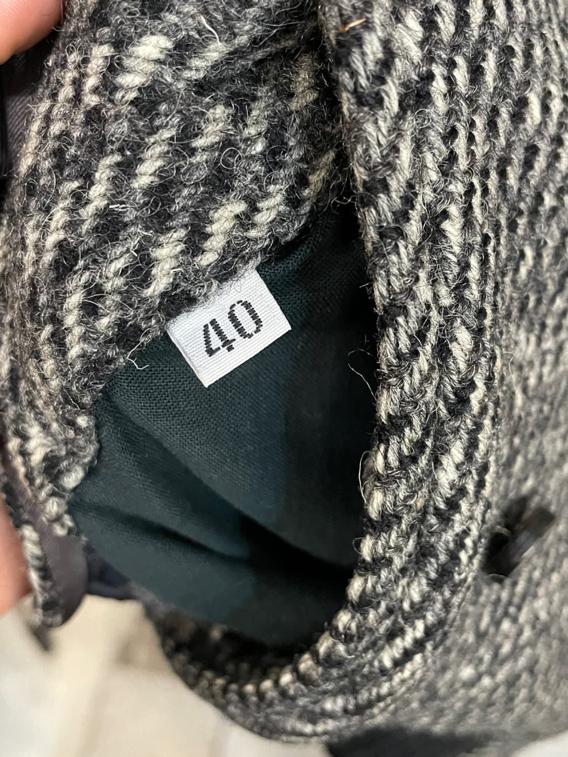 버버리 울 트위드 블루종 자켓  상품이미지8