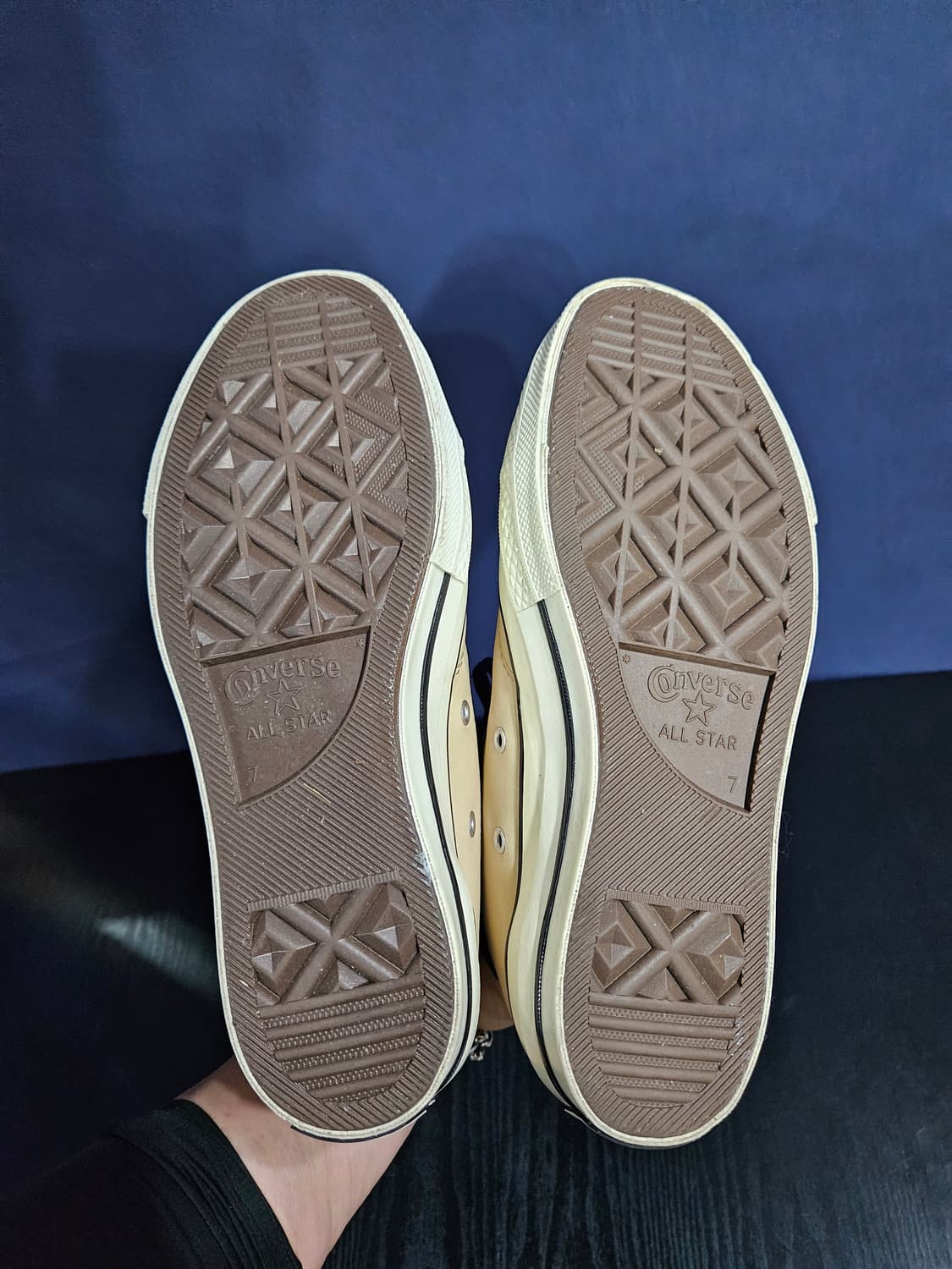 컨버스 척테일러 베이지 남성 255 집업 가죽 하이탑  상품이미지9