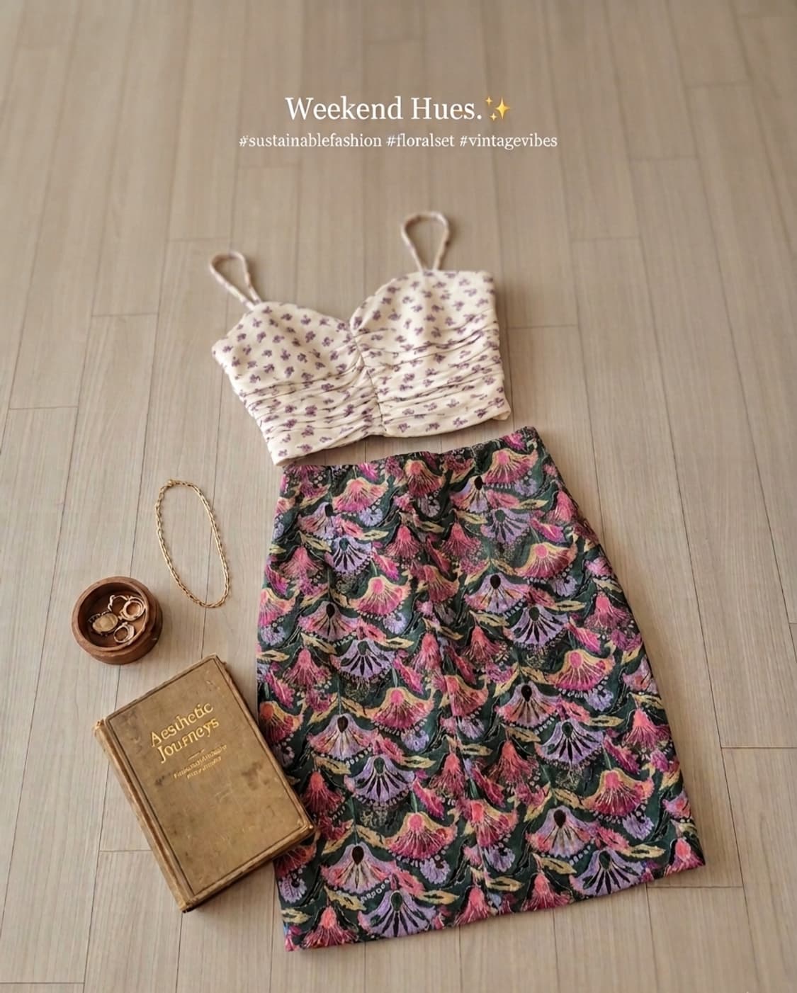 [ZARA] 자라 퍼플 플라워 스모킹 뷔스티에 탑 (S사이즈) 상품이미지1