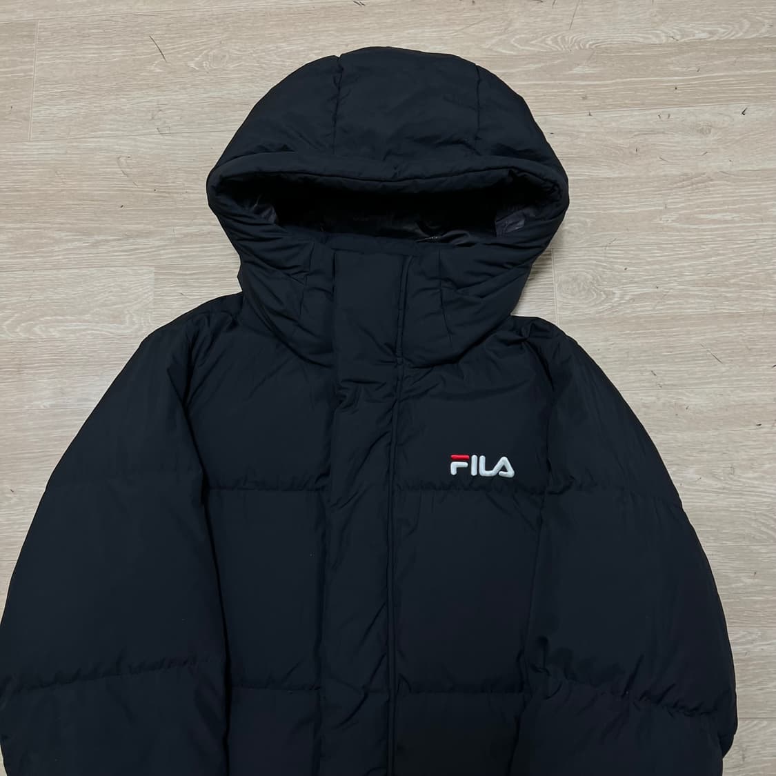 휠라 공용 스노우 타임 스포츠 구스다운 롱패딩 점퍼 [블랙] S/90 상품이미지2