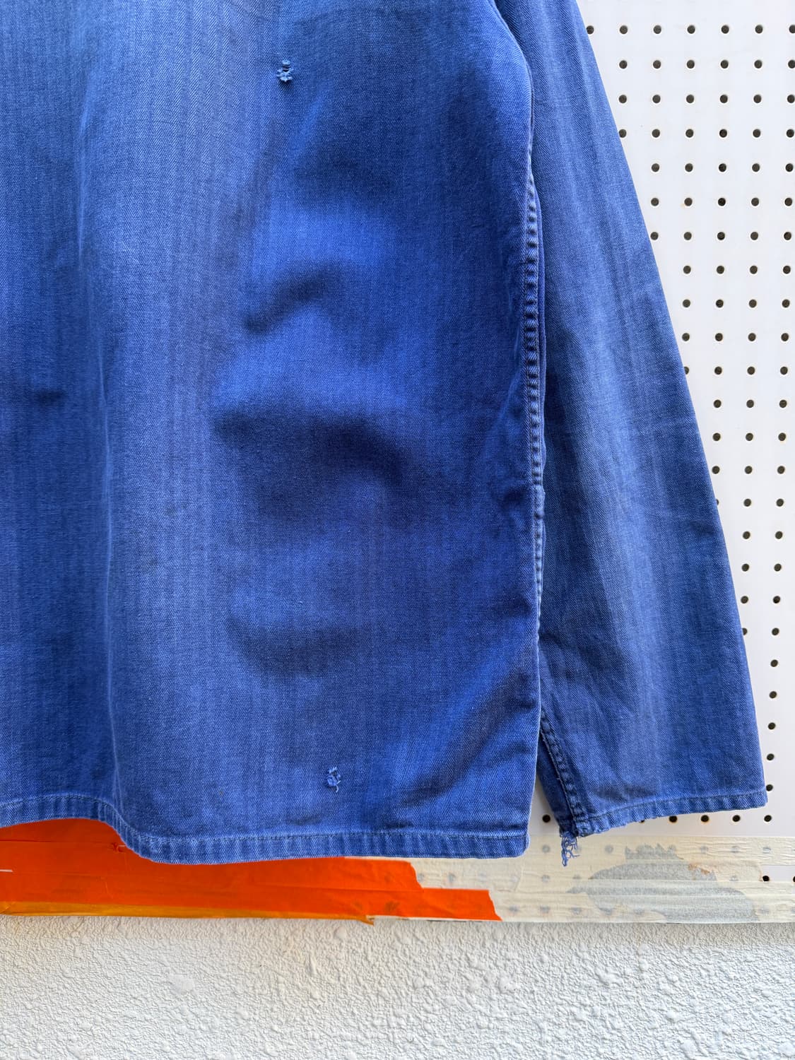 HARD FADED WASHED BLUE 페이드 헤링본 프렌치워크자켓 상품이미지10