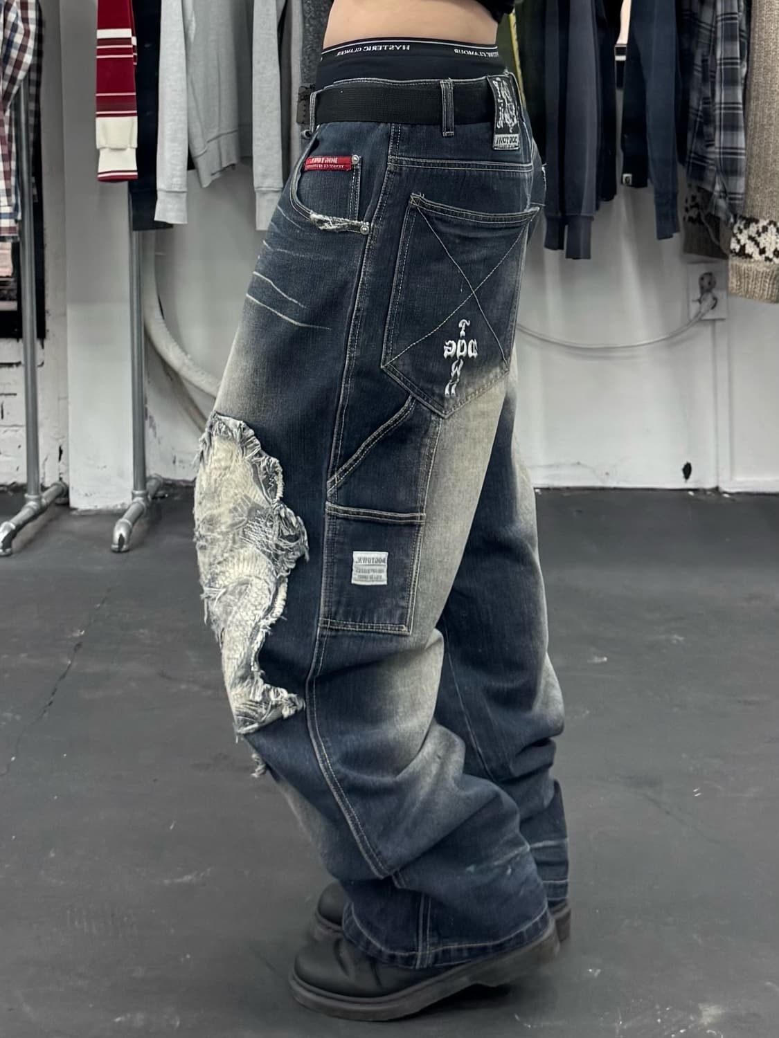 도그타운 블랙 드래곤 데님 카펜터 팬츠 상품이미지3