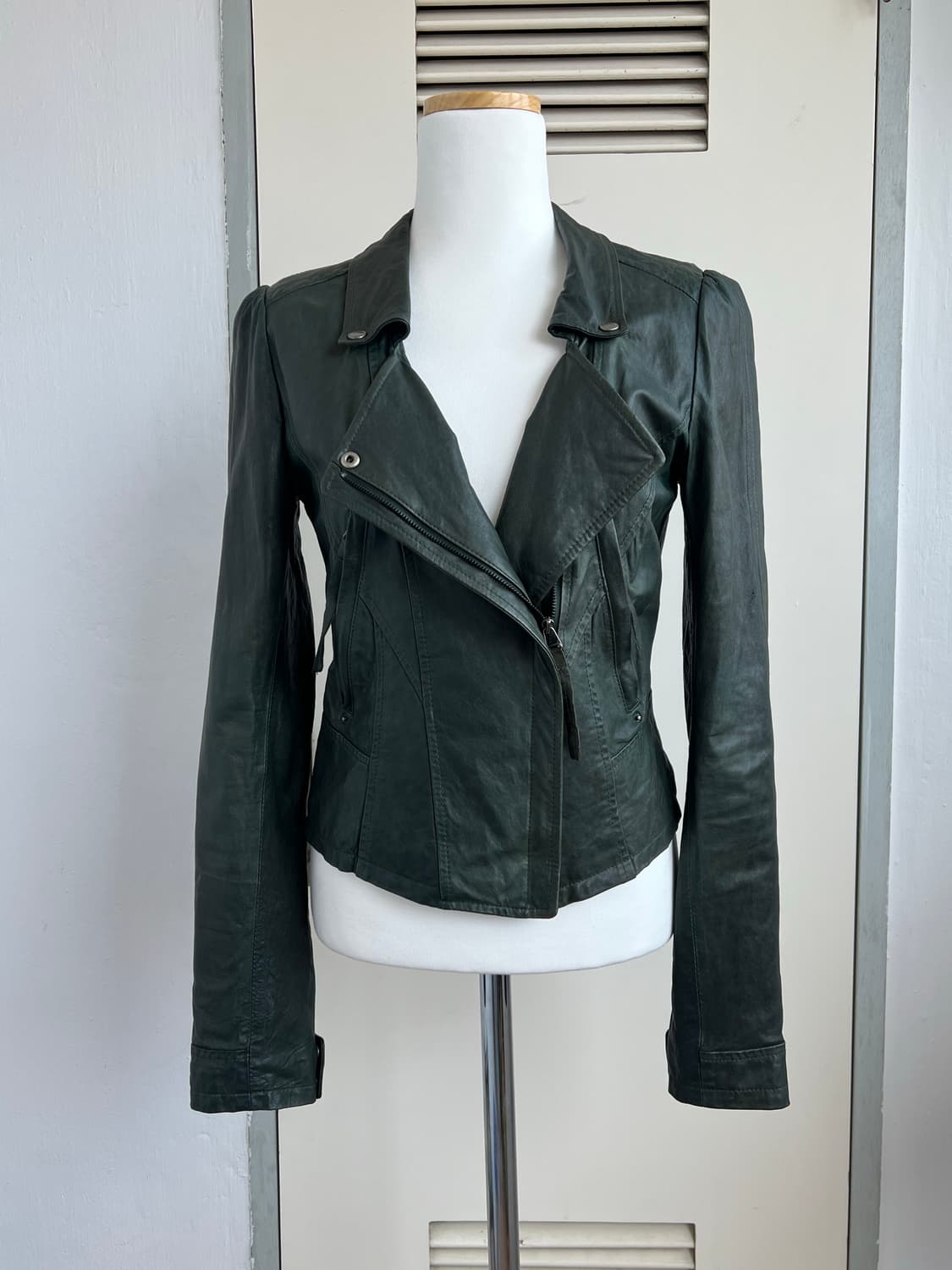 에이징 레더 자켓 상품이미지5