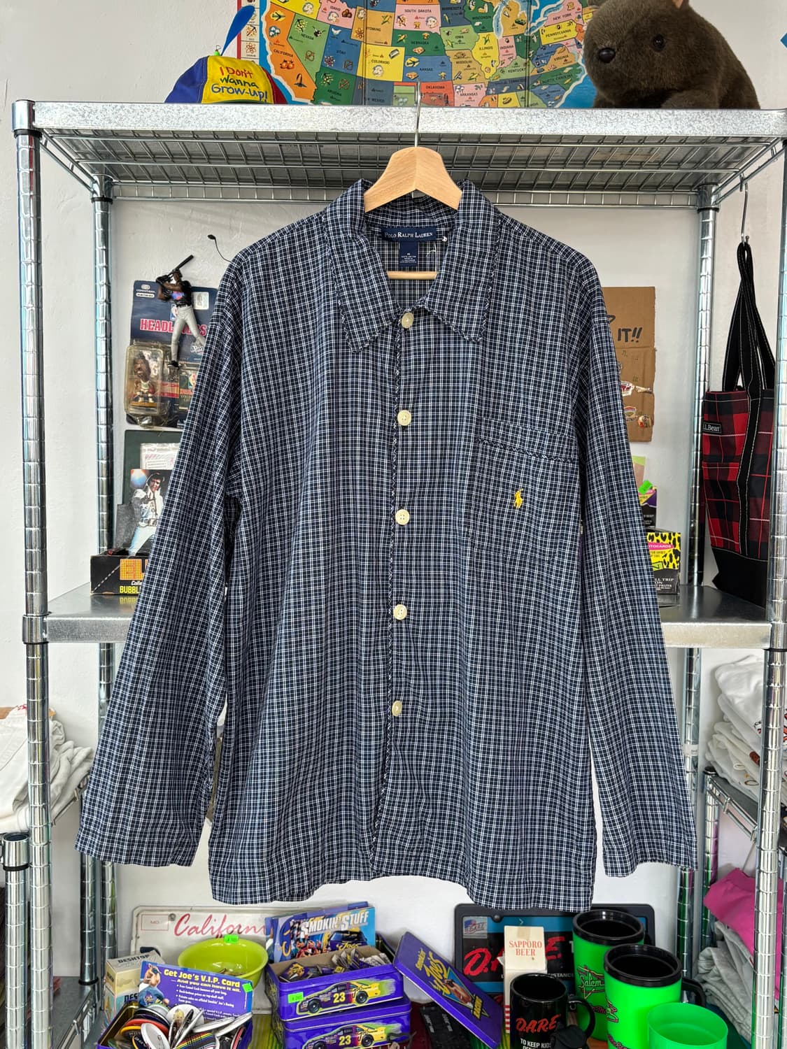 PRL Check Sleep Shirt 상품이미지1