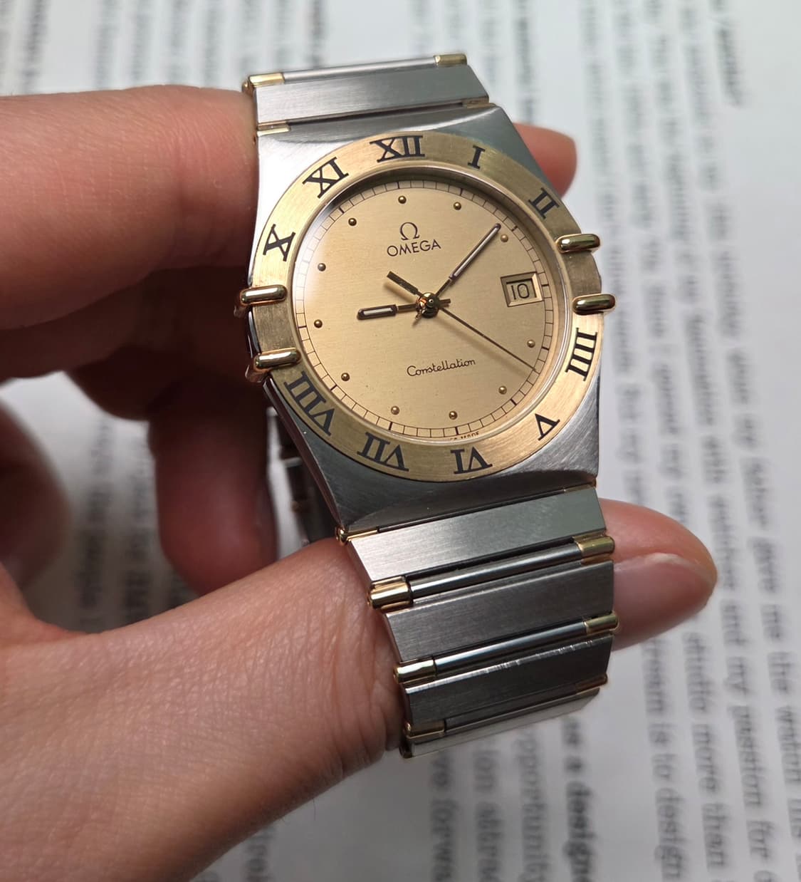 빈티지 오메가 컨스틸레이션 샴골판 골드콤비 하프바 쿼츠 브레이슬릿 ver 상품이미지5
