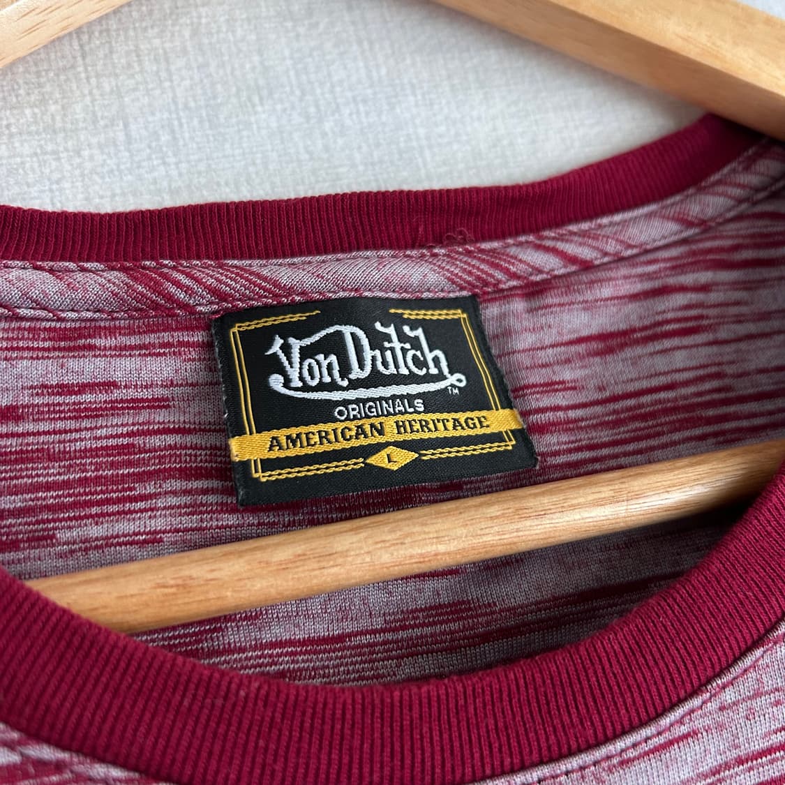 Von Dutch Red Stripe T-Shirts 상품이미지7