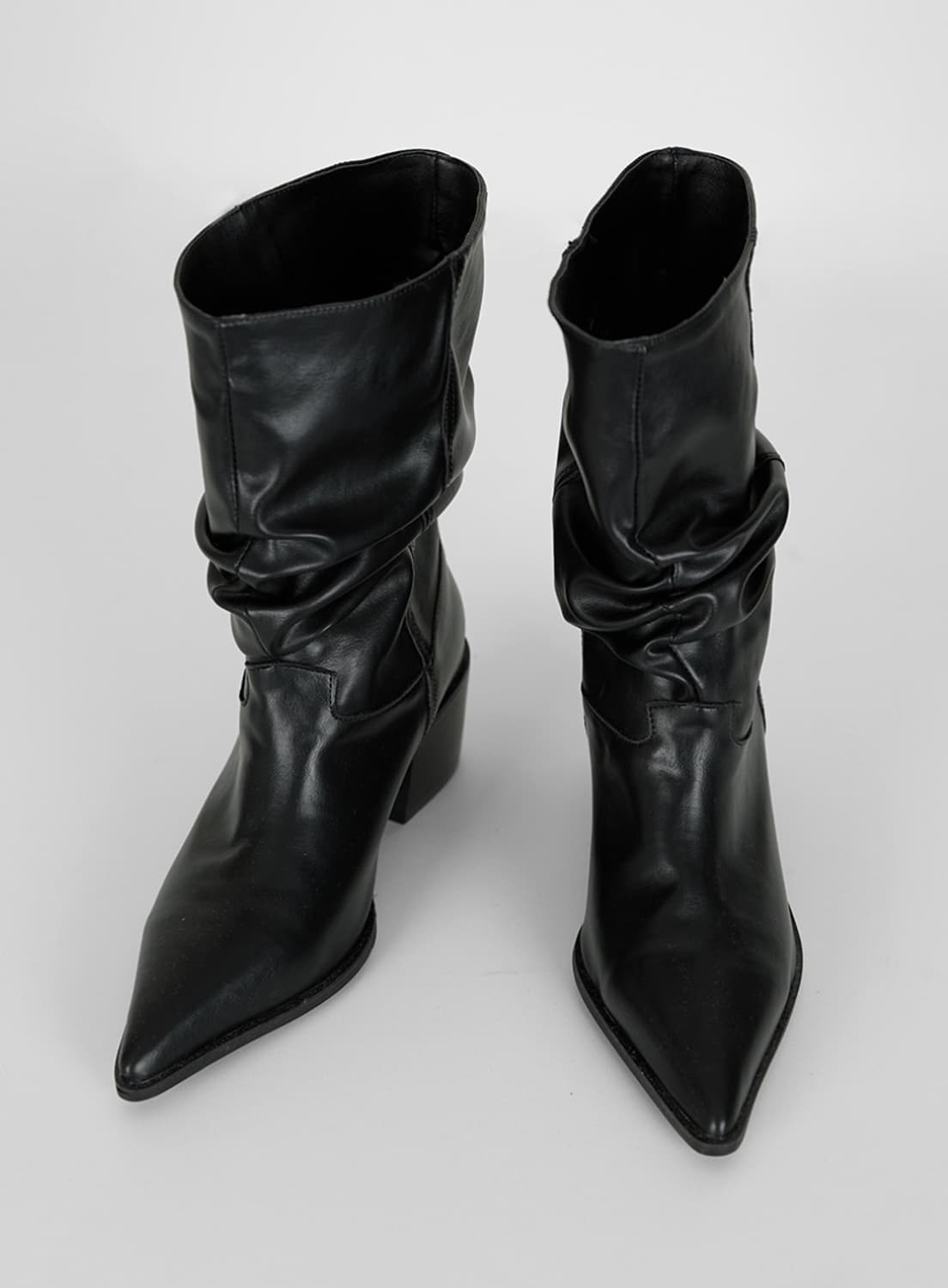 셔링 미들 부츠 상품이미지4