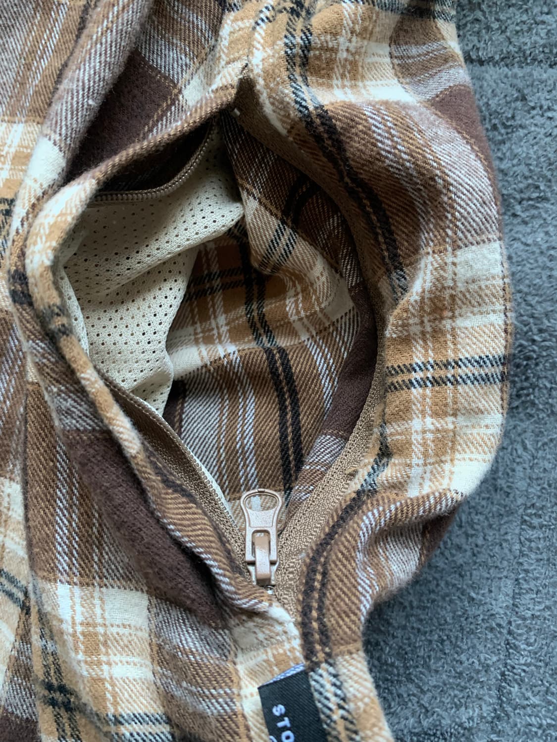 라퍼지스토어 코듀로이 칼라 빅 오버 체크 셔츠자켓L 상품이미지4