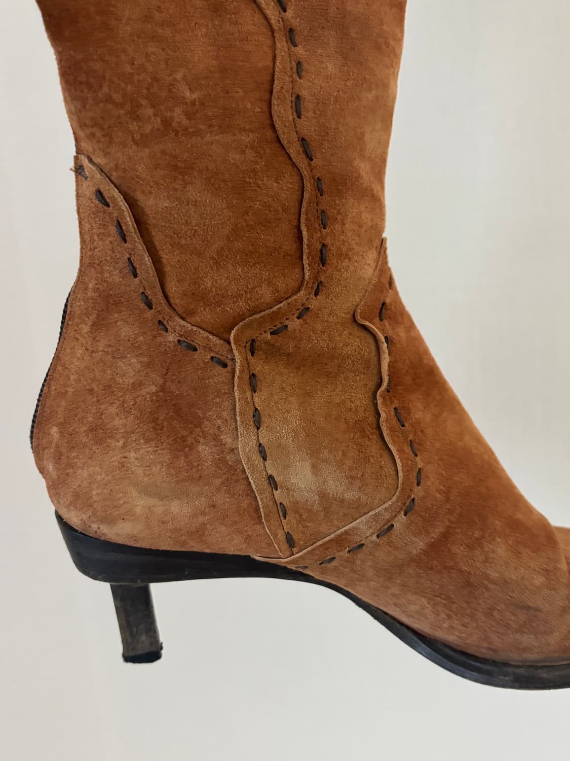 스웨이드 스틸레토 부츠 상품이미지2