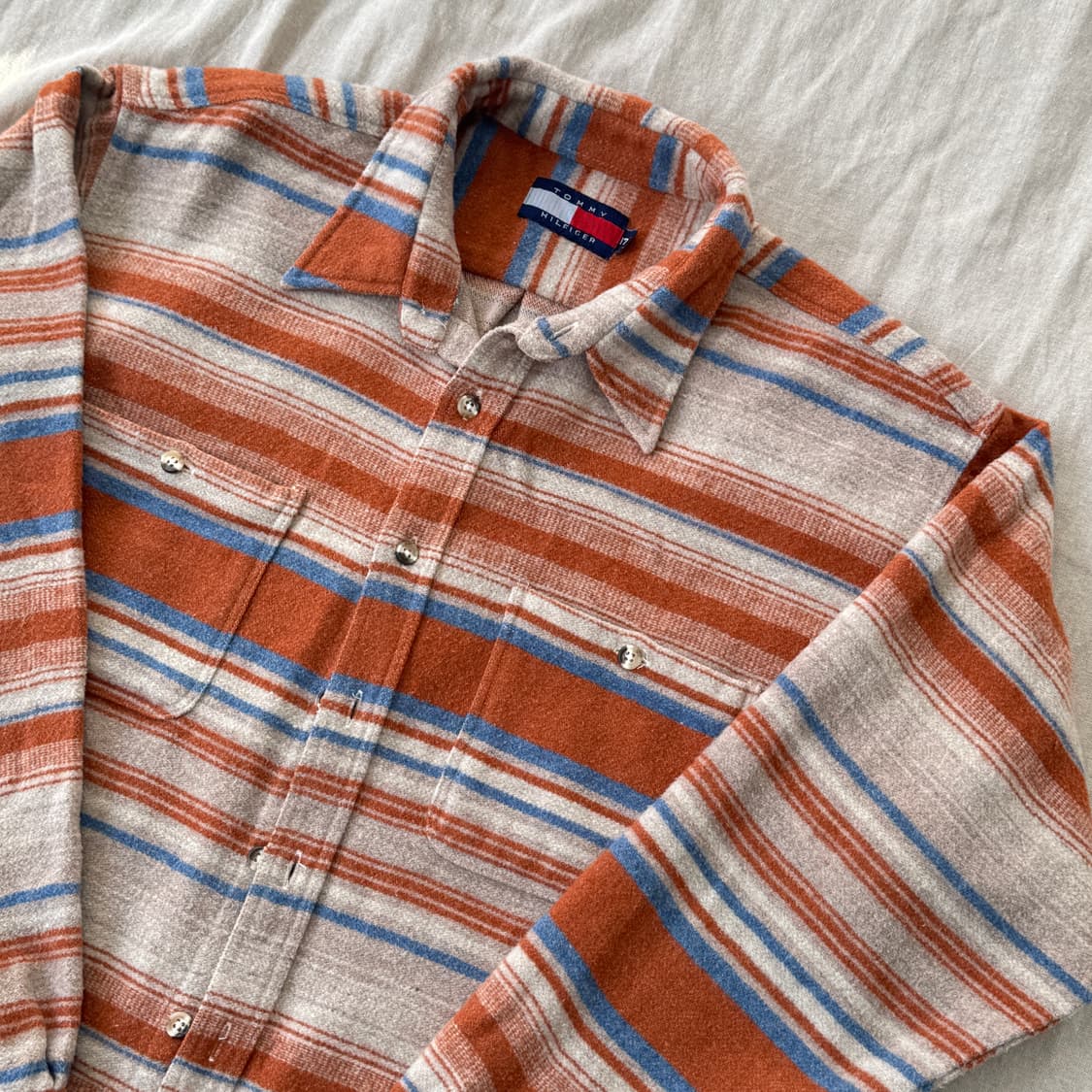 타미힐피거 90s 에스닉 나바호 울 셔츠 자켓 105 상품이미지2