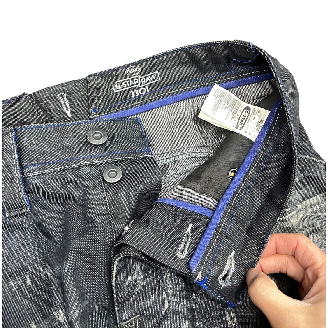 지스타 로우 행크 에어로 테이퍼드 생지 데님 상품이미지6