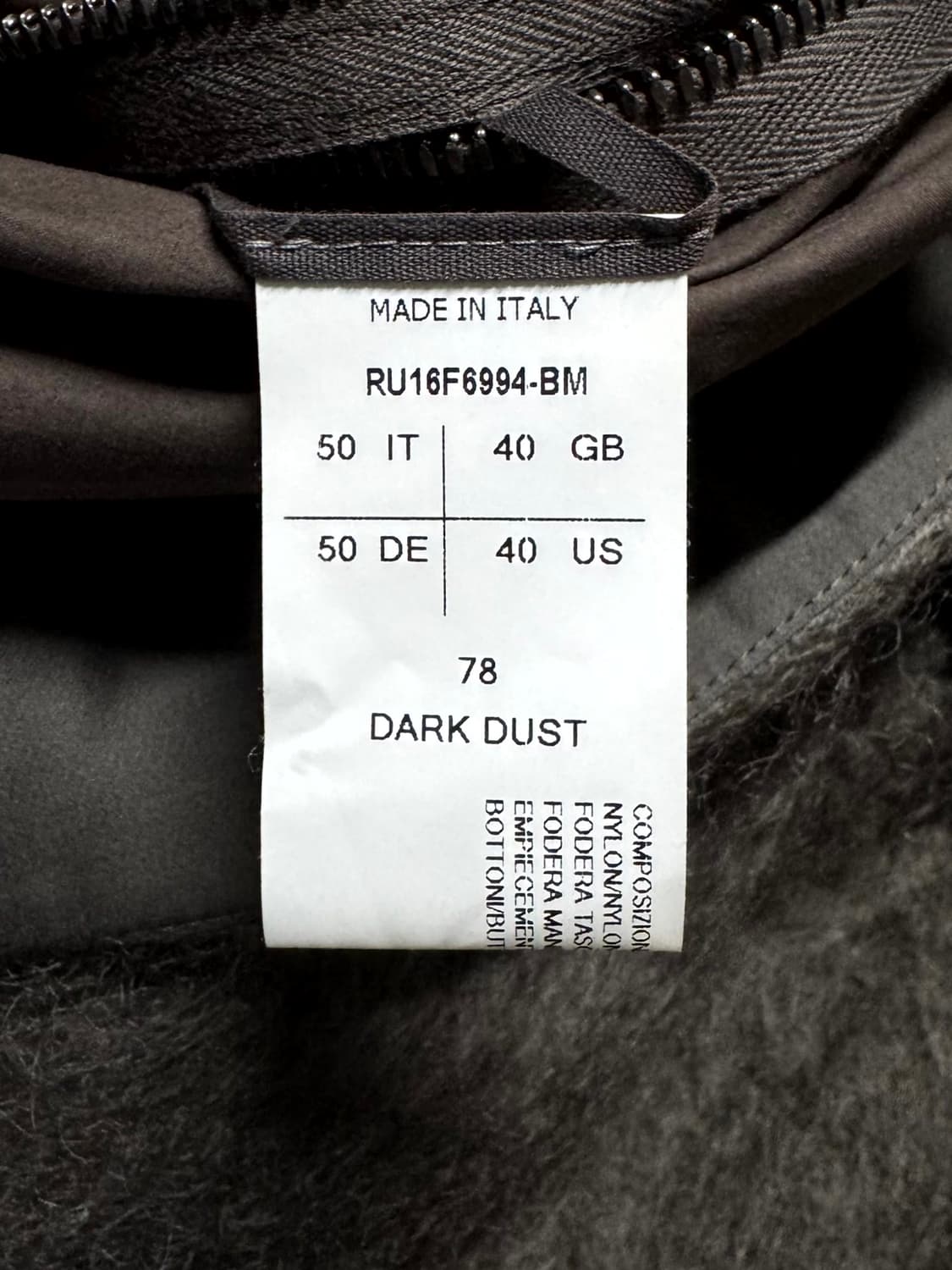 50 / Rick Owens 릭오웬스 모헤어 후드 코트 상품이미지4