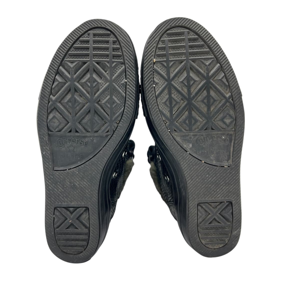 235 W 컨버스 척테일러 올스타 하이 플랫폼 +하이 블랙 스네이크스킨 상품이미지7