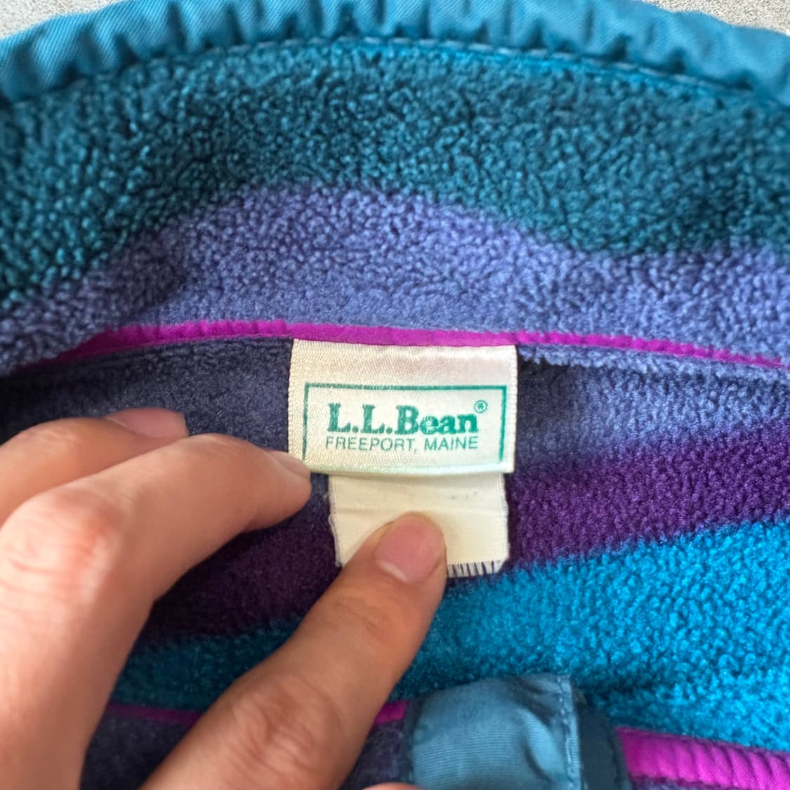 90s L.L.bean 90년대 생산 엘엘빈 스트라이프 신칠라 스냅티 상품이미지5