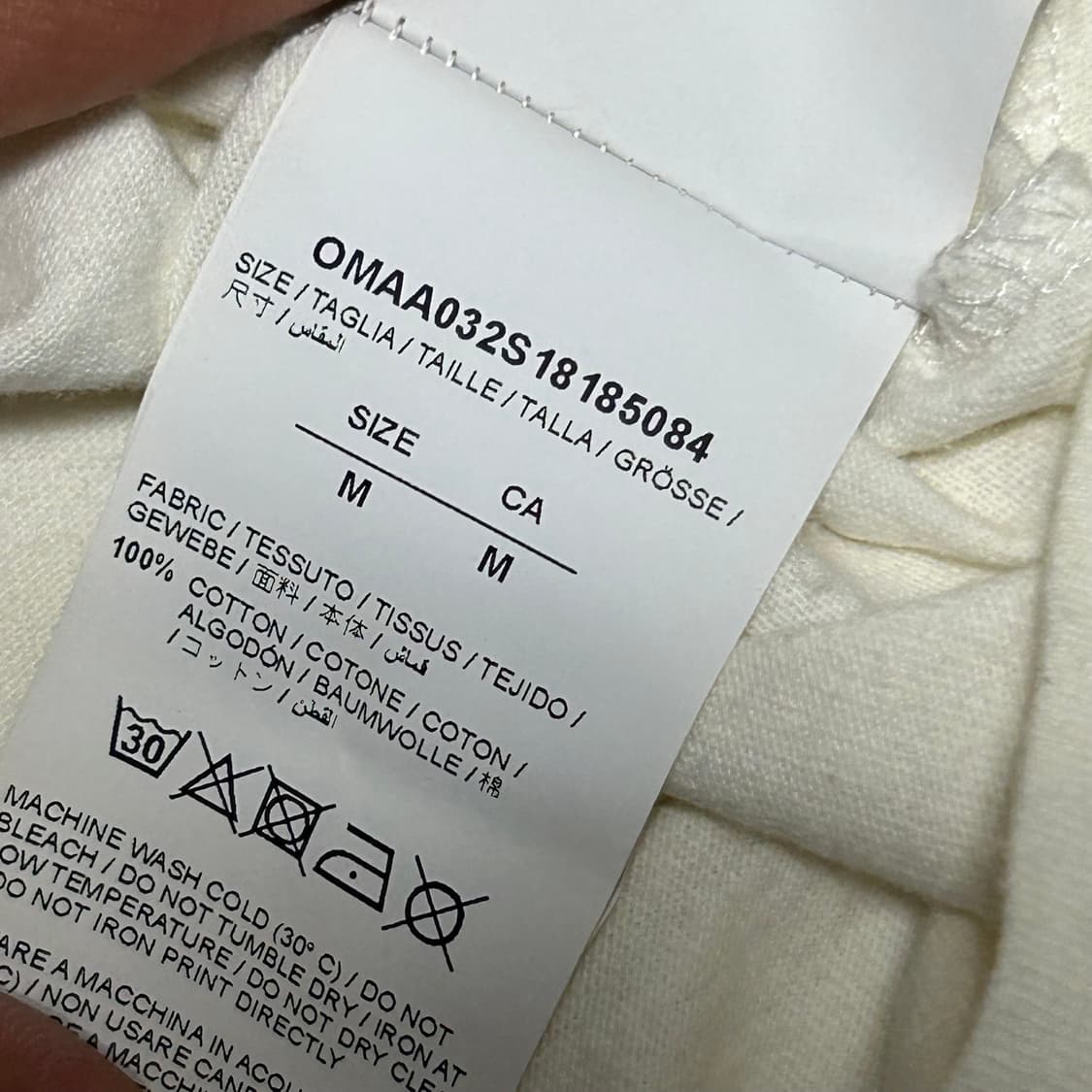 M 오프화이트 반팔티 상품이미지5