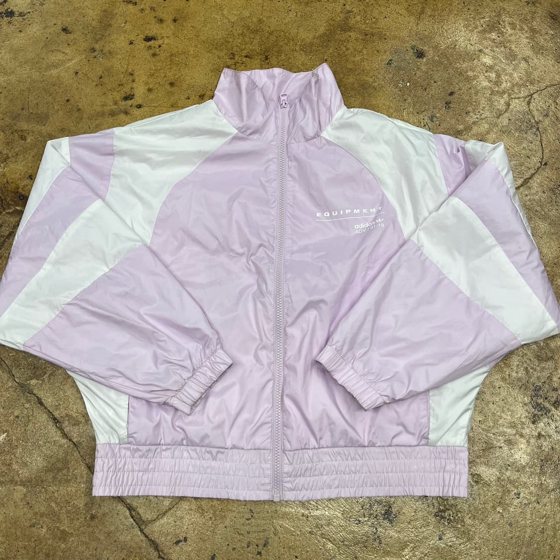 [정품] 아디다스 윈드브레이커 크롭 바람막이 라벤더 b10 상품이미지2