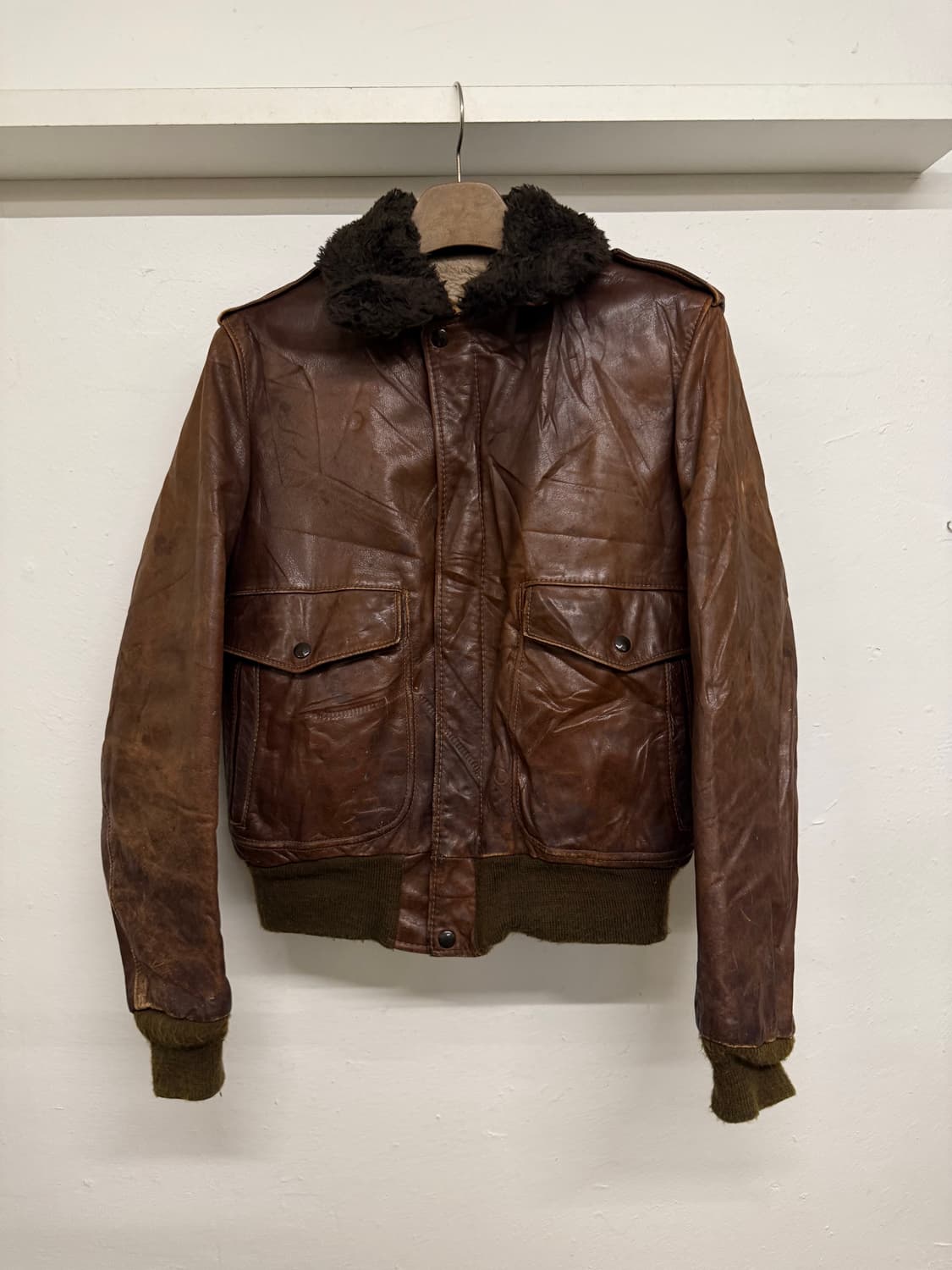 60s 쇼트 플라이트 가죽자켓 g-1 상품이미지1