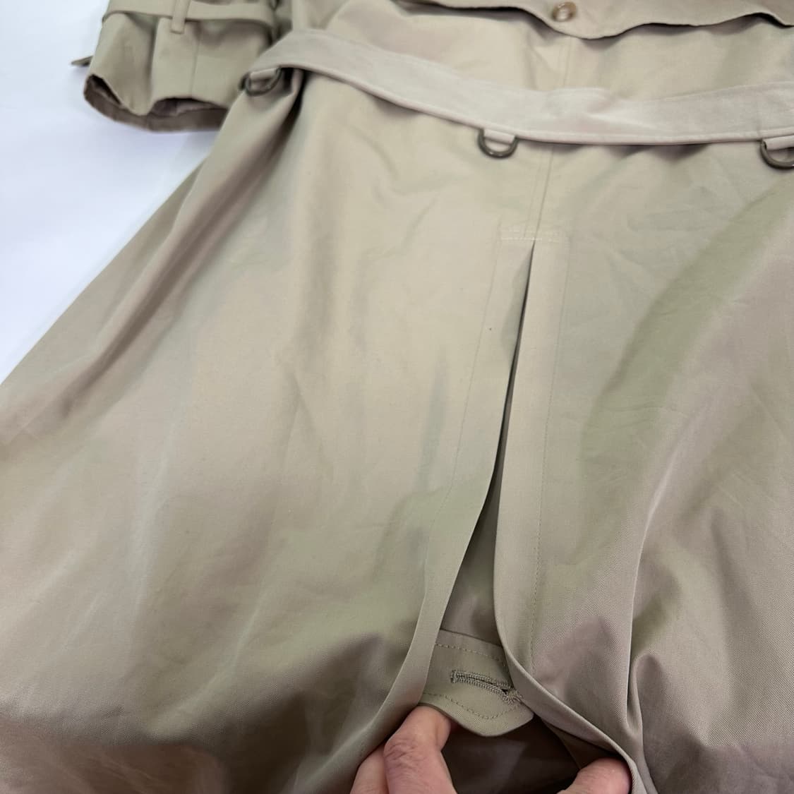 우먼L 닥스우먼 내피탈부착 베이지 더블 트렌치코트 상품이미지7