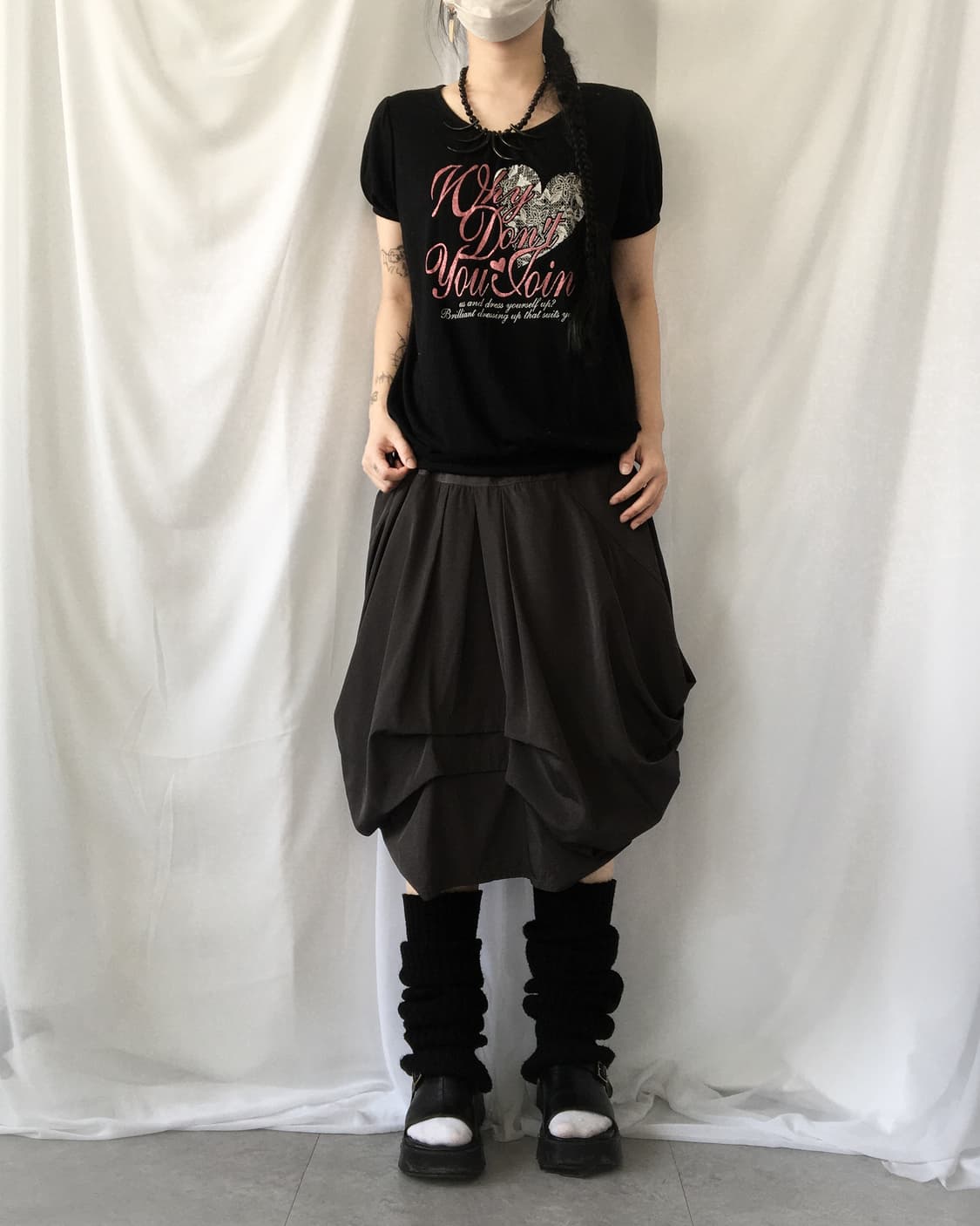 Lettering printing puff t shrit 상품이미지1