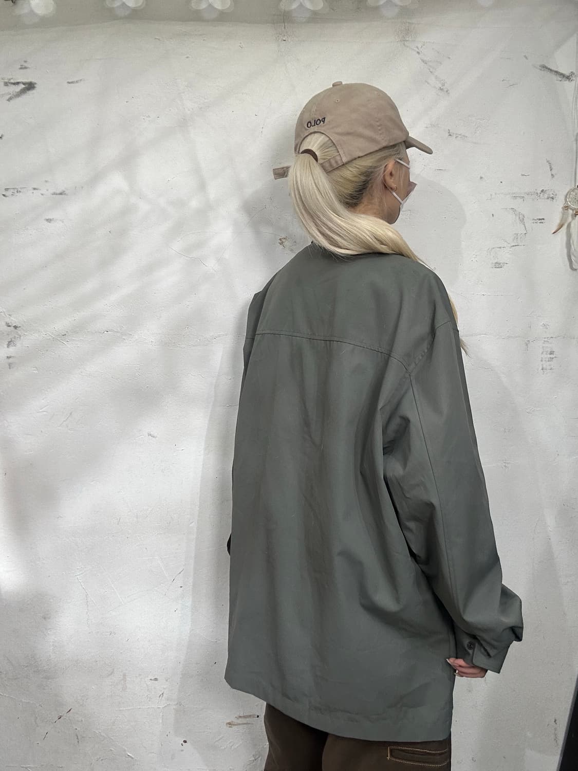 입생로랑 YSL 아카이브 카키 블루종 바람막이 점퍼 105 상품이미지3