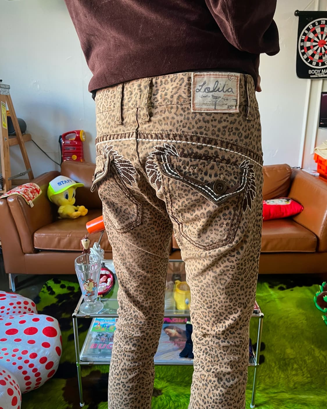 90-00s LOLITA JEANS Japan Leopard Pants 상품이미지3