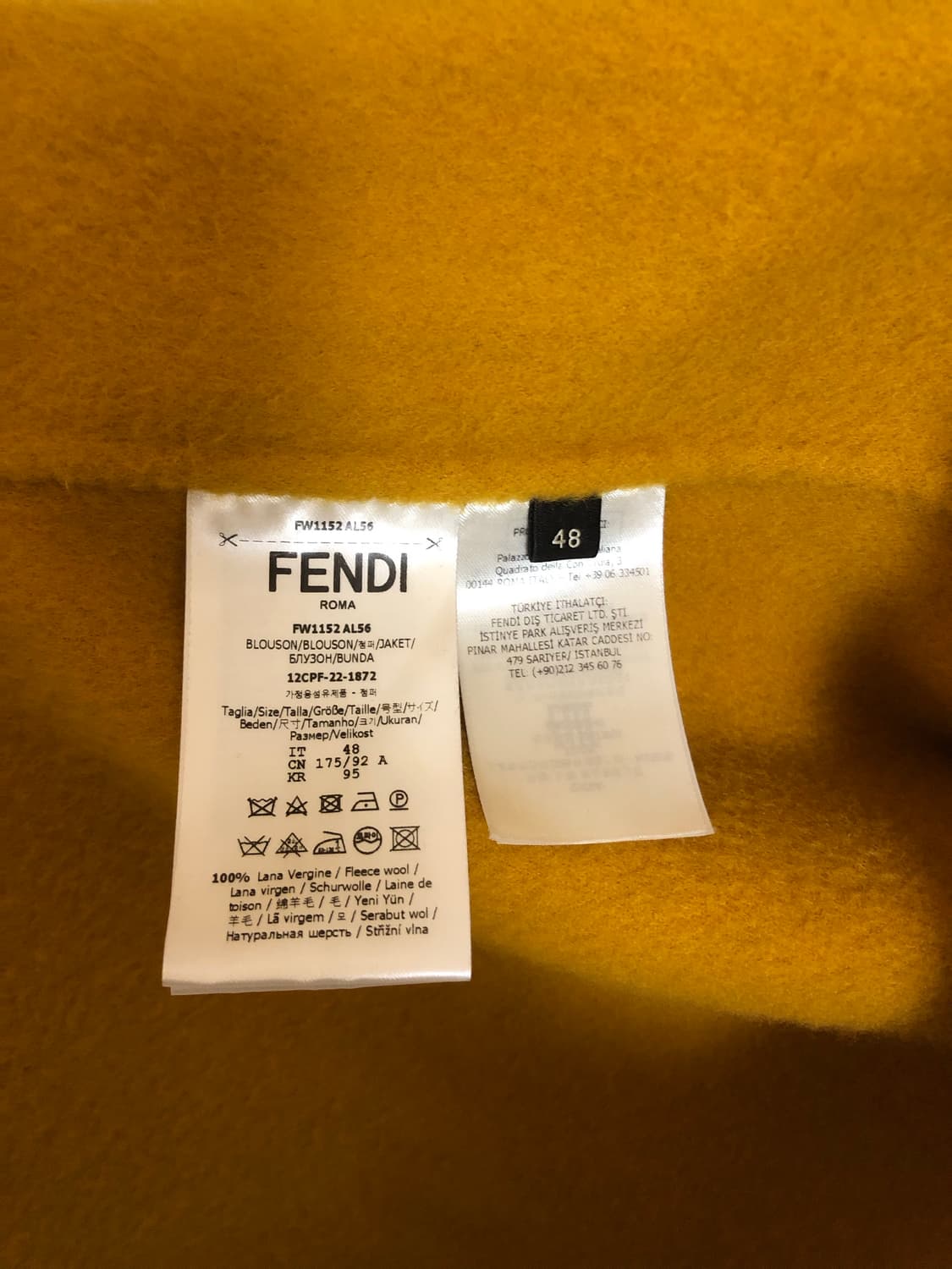 펜디 체크 자켓 상품이미지4