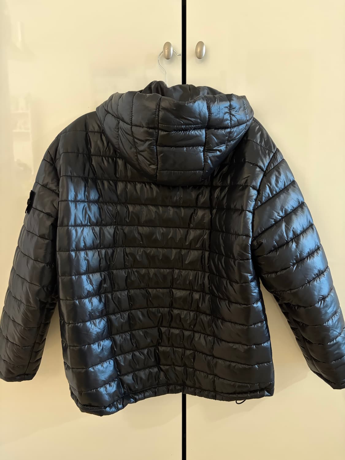 스톤아일랜드 경량 후드 패딩 블랙 상품이미지2