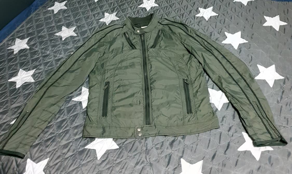 디젤 빈티지 나일론 바람막이 집업자켓 카키 (L) 상품이미지1