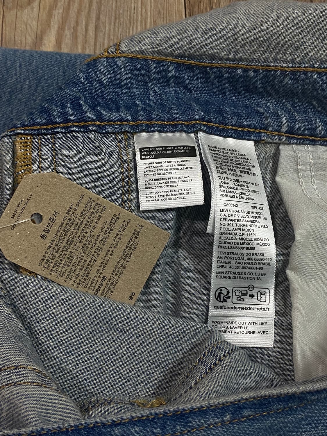 (새상품)리바이스 배기 오버롤 멜빵 청바지 M 상품이미지4