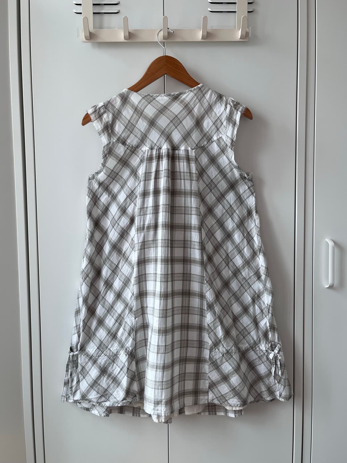 Eternal Flow 체크 레이어드 바선생 원피스 상품이미지9