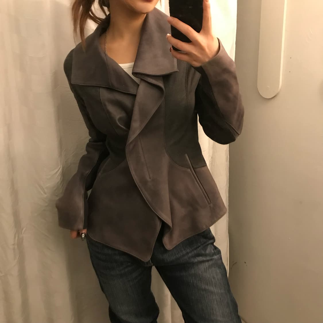 Time 타임 갸루 고딕 펑크 양가죽 자켓 상품이미지1