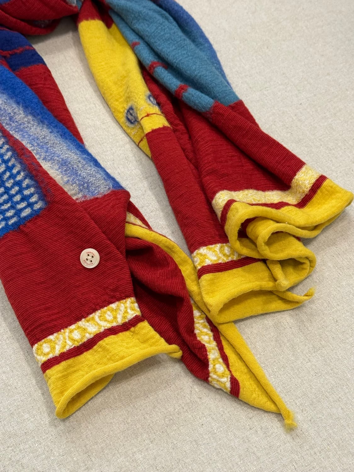 캐피탈 블루 핸즈 축융울 머플러 상품이미지3