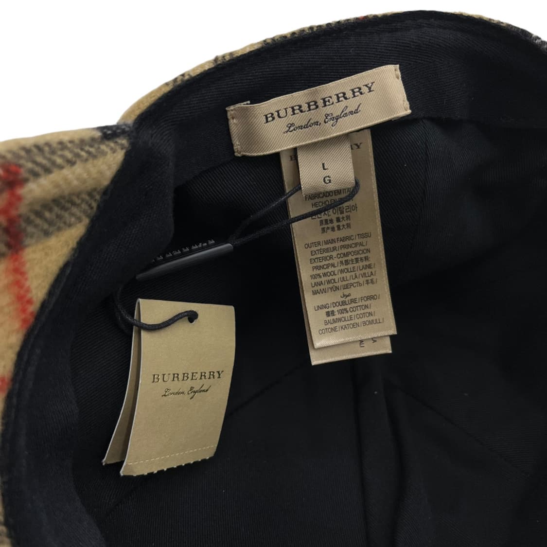 버버리 베이지 노바체크 윈터 볼캡 상품이미지10