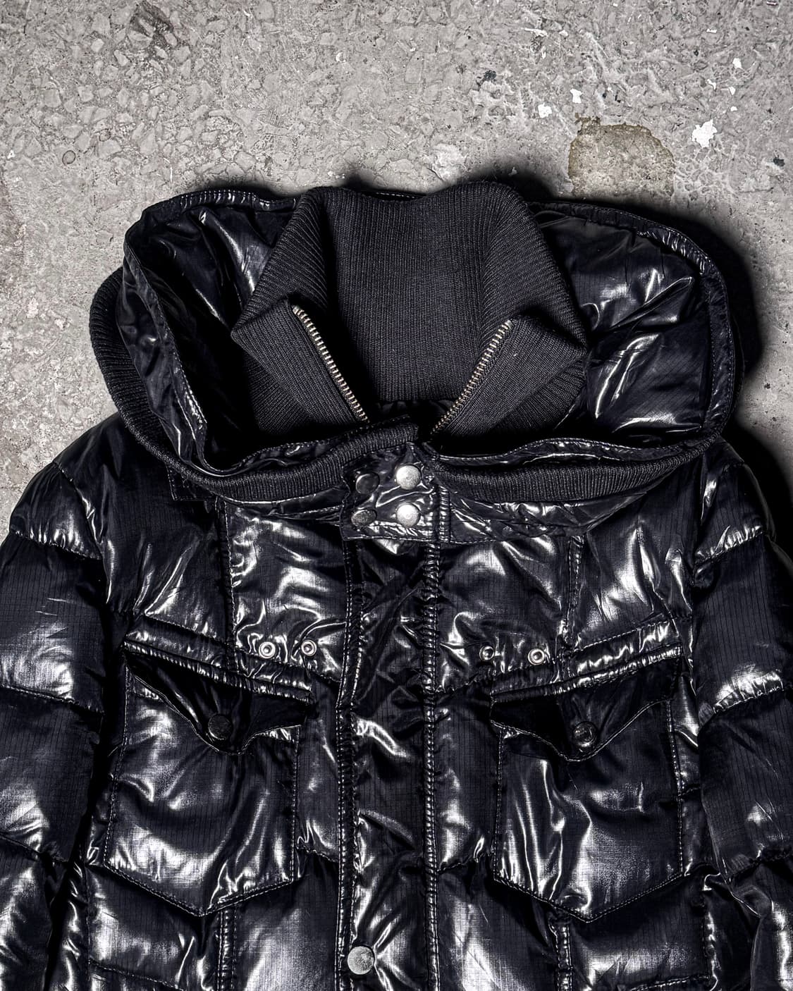 Xfrm – Glossy Down Gimmick Hood Jacket   상품이미지7