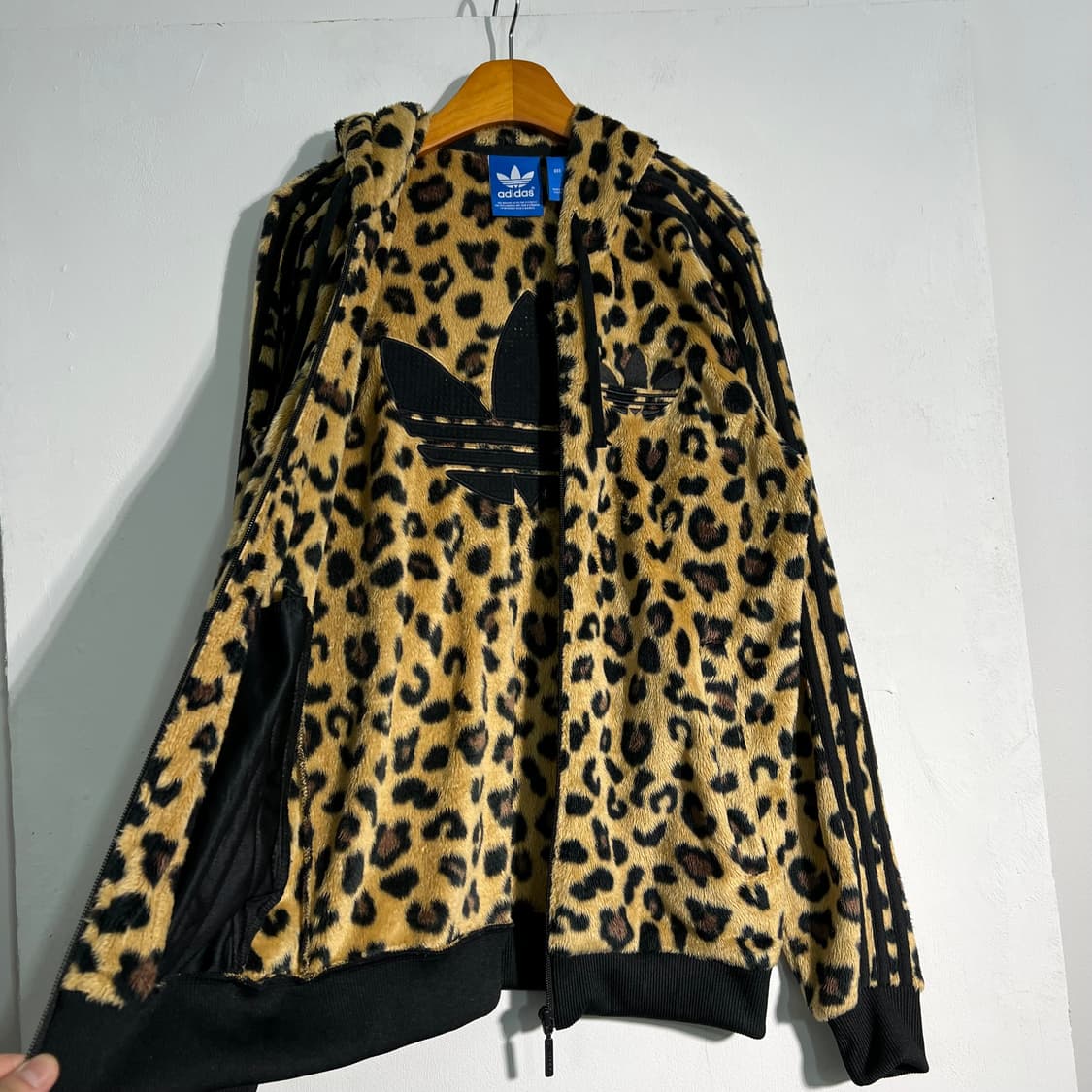 Adidas 호피 쉐르파 후드집업 85 상품이미지7