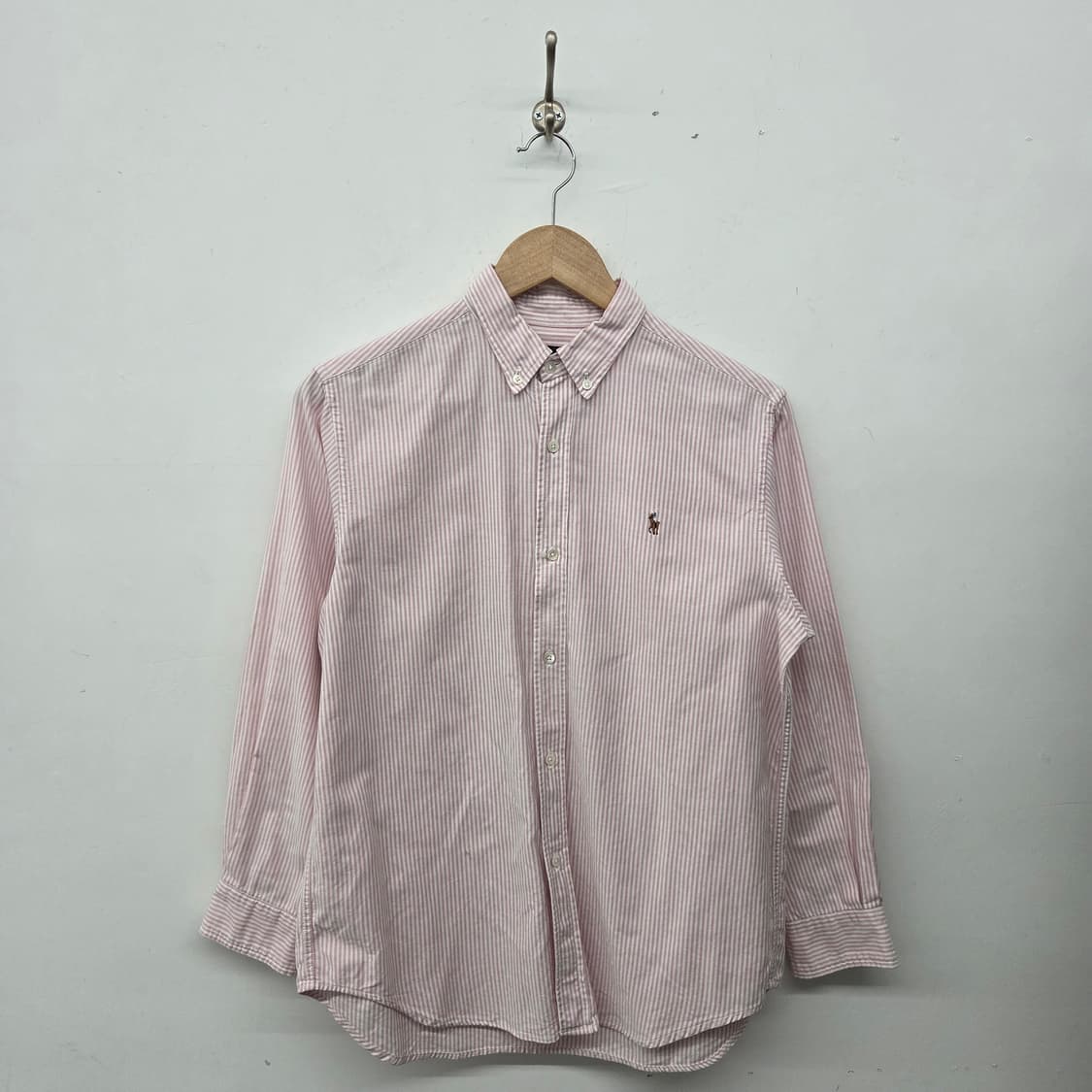 폴로 랄프로렌 스트라이프 셔츠 핑크 여m 상품이미지1