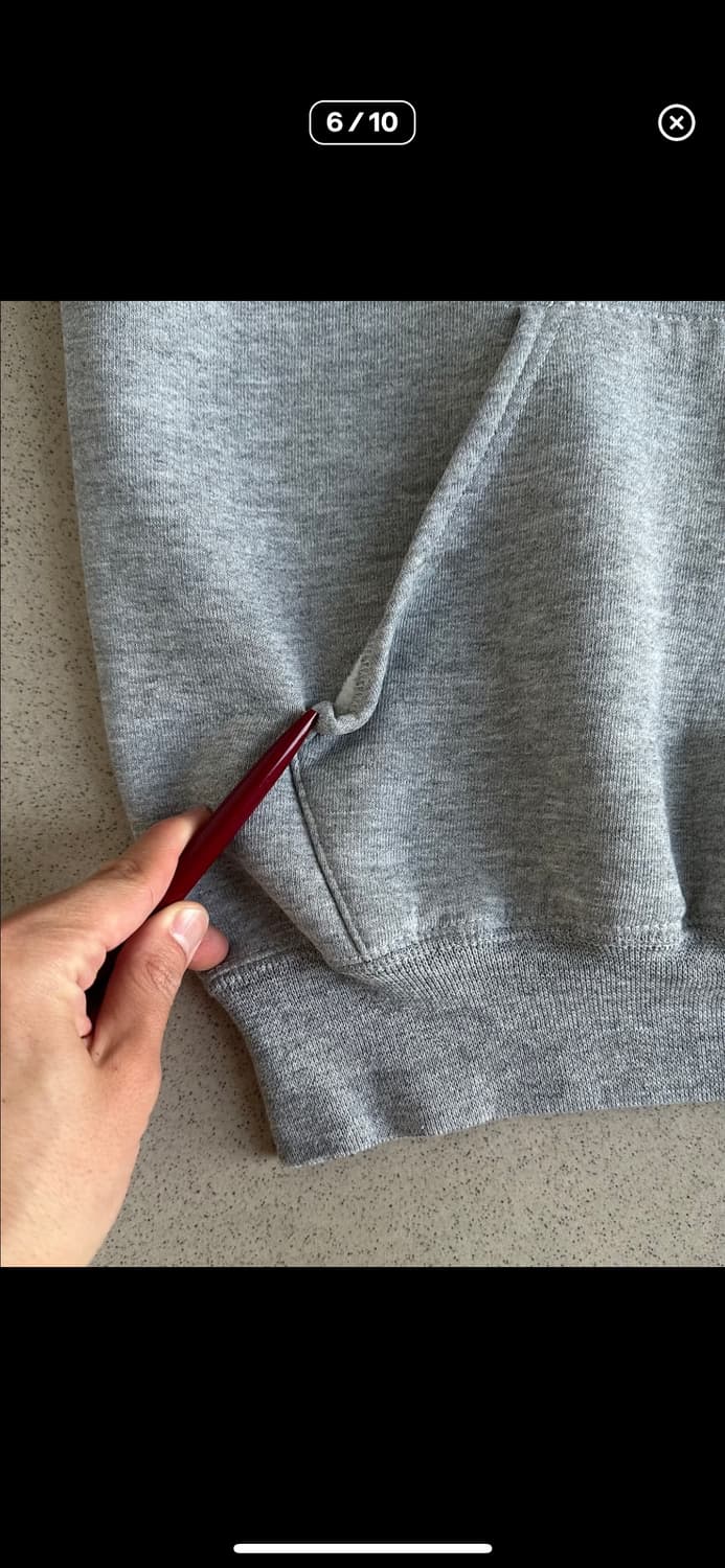 [M]빈티지 러셀 후드 그레이 usa 상품이미지4