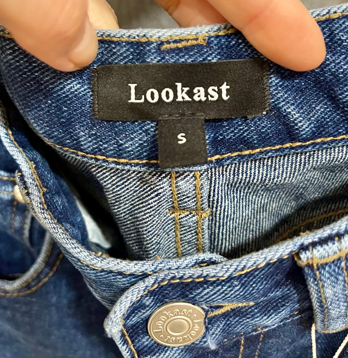 24SS/새상품/Lookast 룩캐스트 다이안 데님 팬츠 딥블루 S 상품이미지5