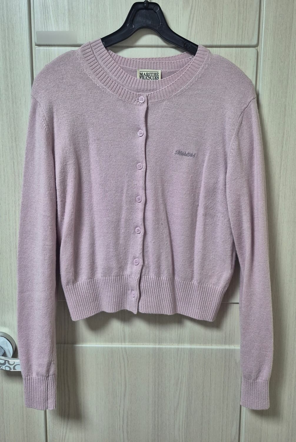 마리떼 프랑소 저버 가디건 반팔 니트 셋업 상품이미지4