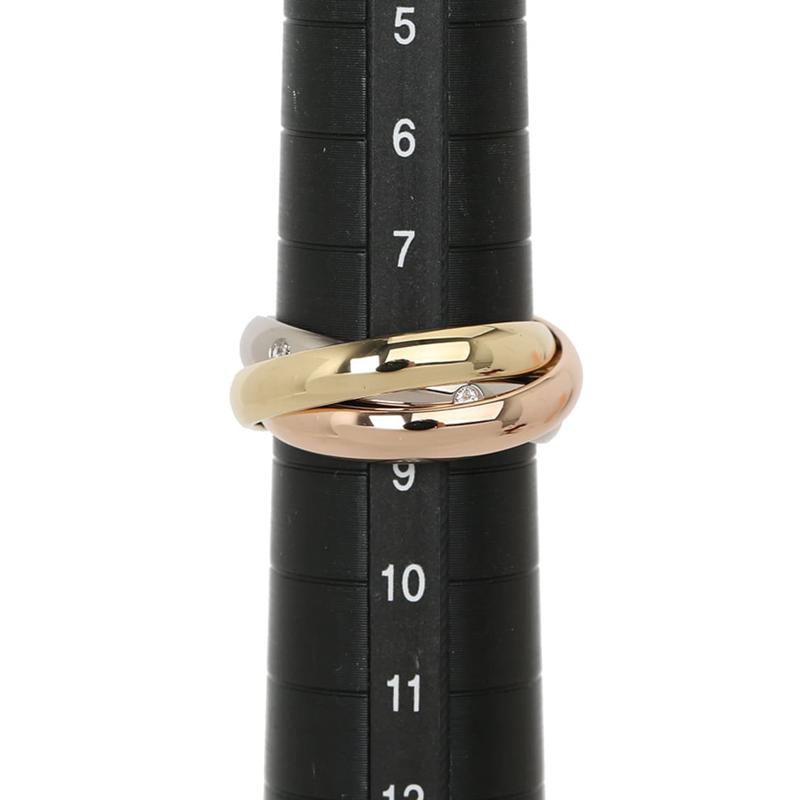 까르띠에 트리니티링 클래식 모델 다이아몬드 5개 반지 3ring 48호 상품이미지10