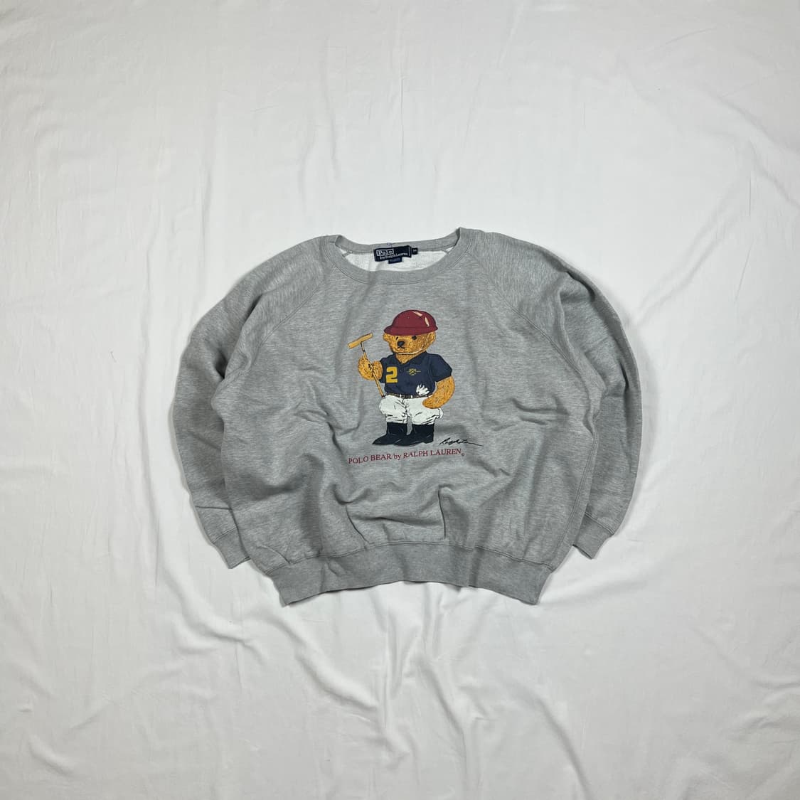 90‘s 93년도 폴로랄프로렌 polo 베어 프린트 맨투맨 상품이미지1