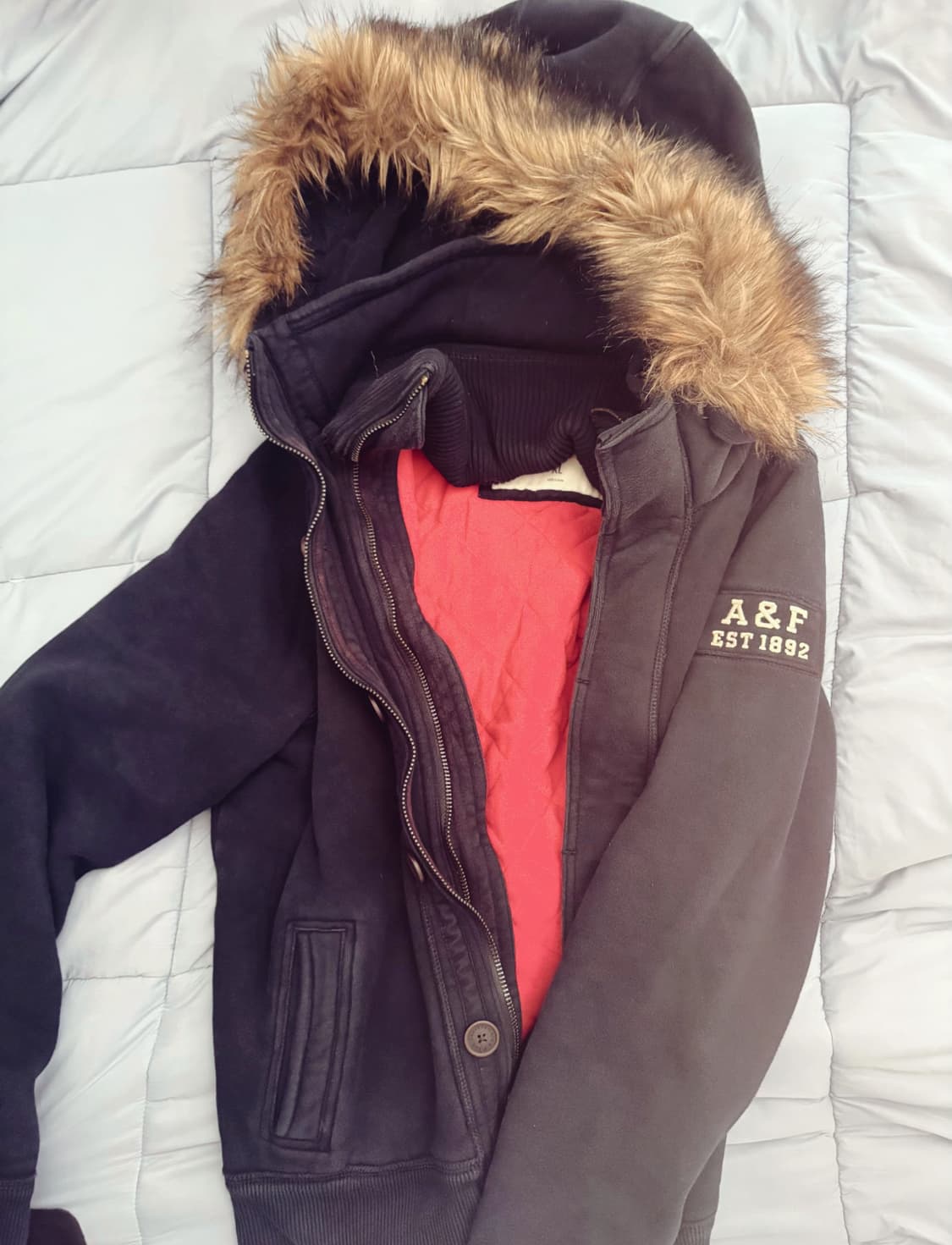 아베크롬비 y2k 퍼후드집업 상품이미지1