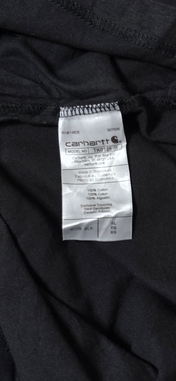 칼하트 블랙 헨리넥 루즈핏 긴팔티셔츠 XL 상품이미지4