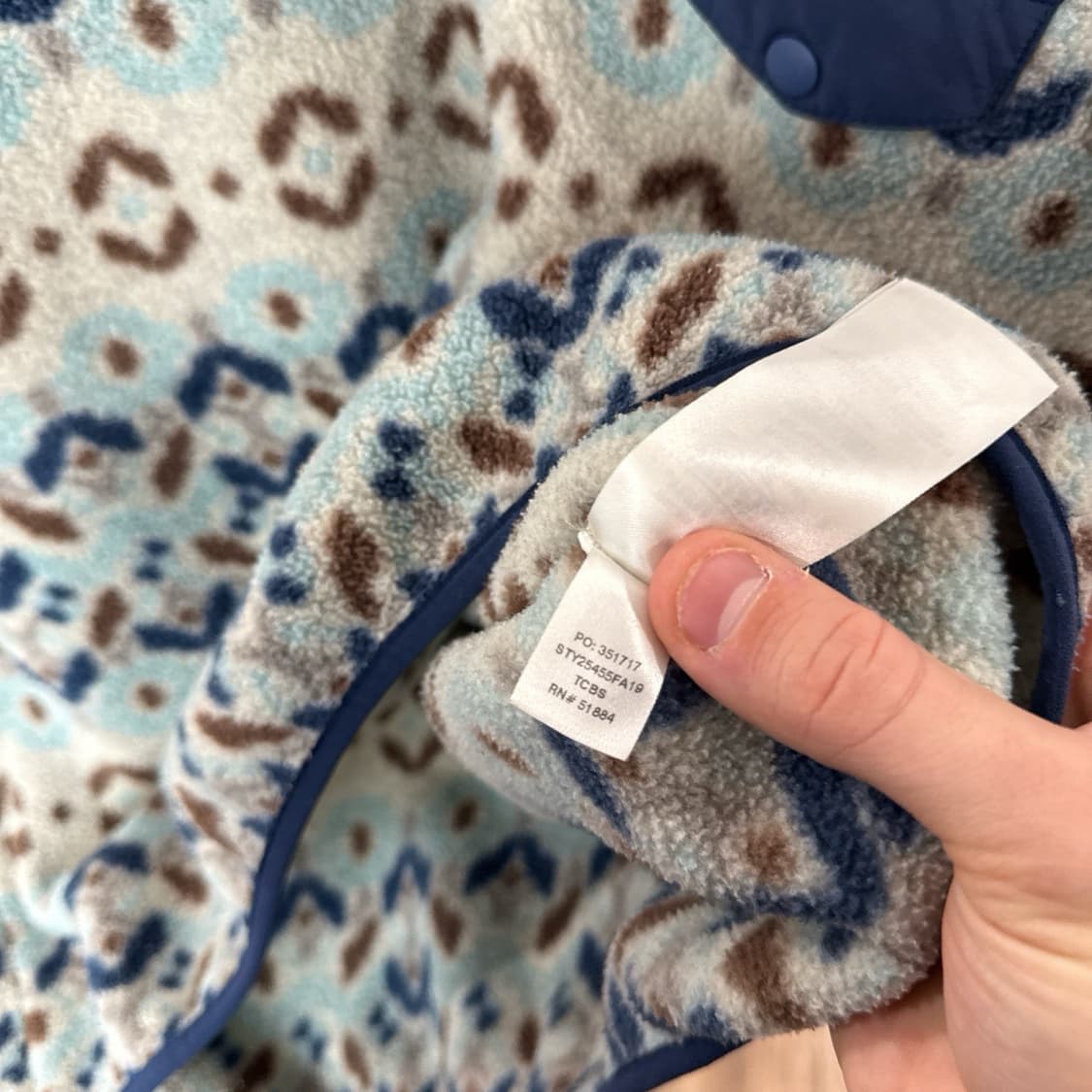 19FW 파타고니아 신칠라 스냅-T 패턴/네이비/브라운 상품이미지4