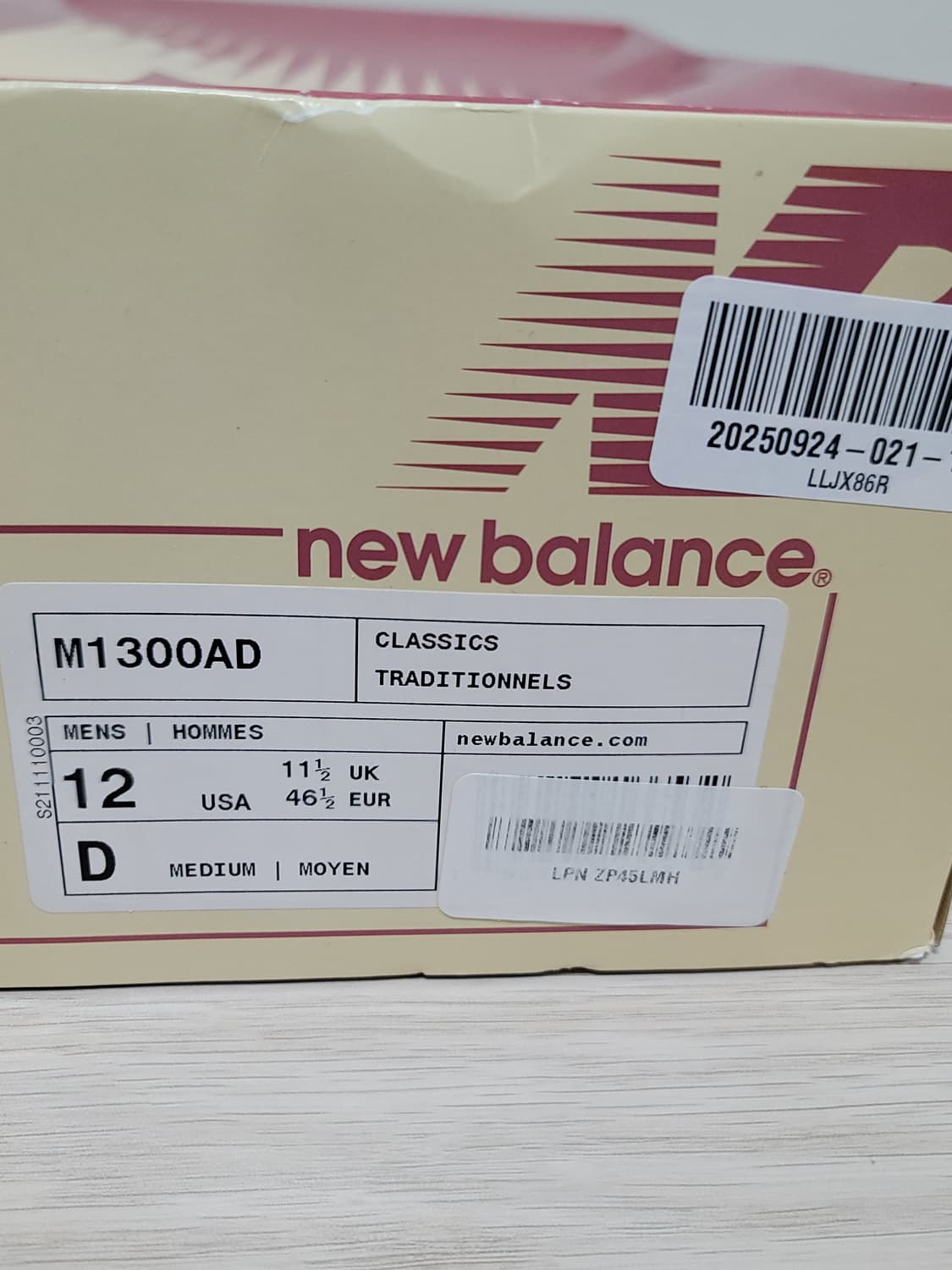 [300] <상태최상> 뉴발란스x에임레온도르1300 더스티핑크 상품이미지9