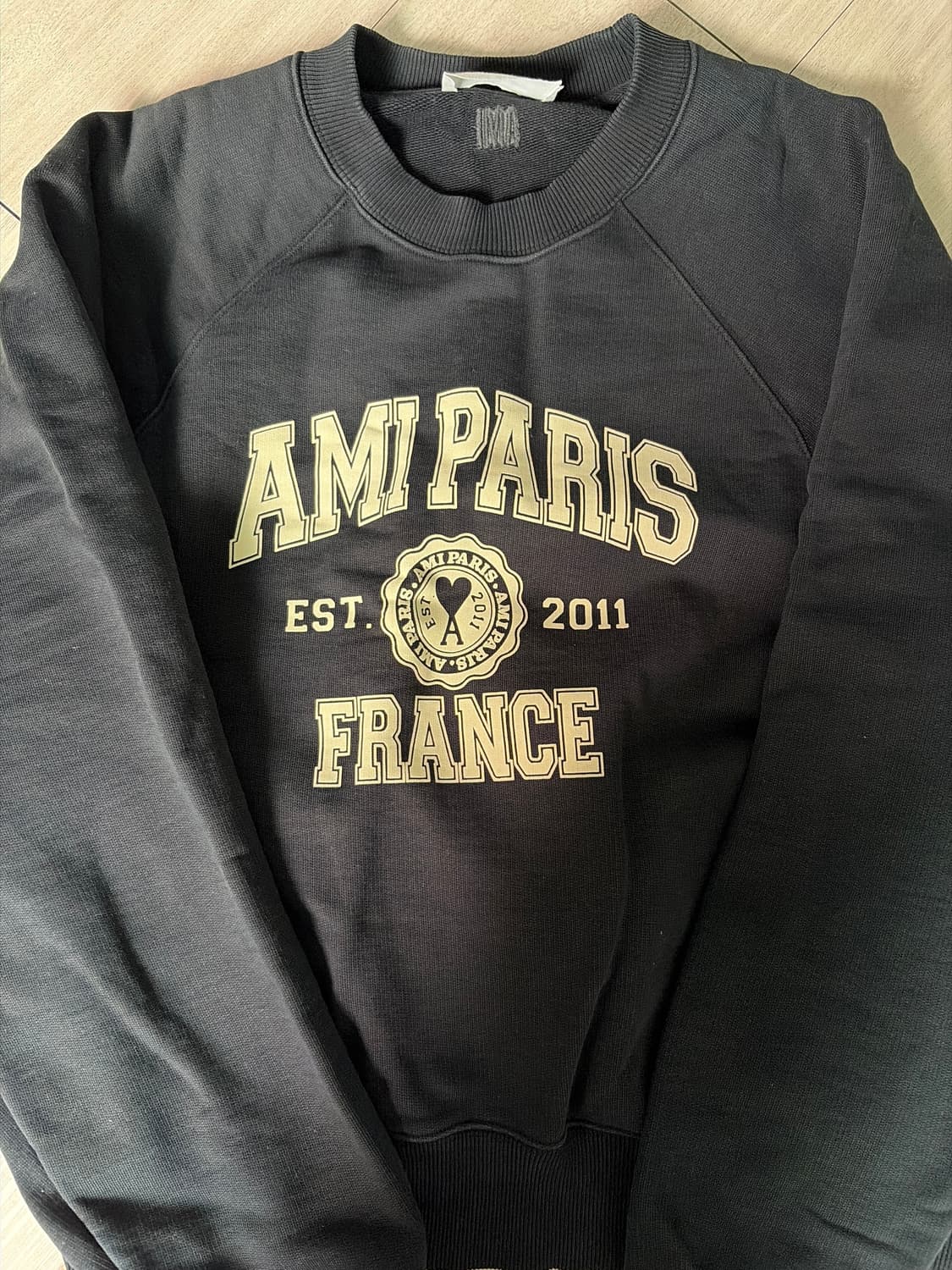 아미 파리 프랑스 스웨트셔츠 블랙 상품이미지4
