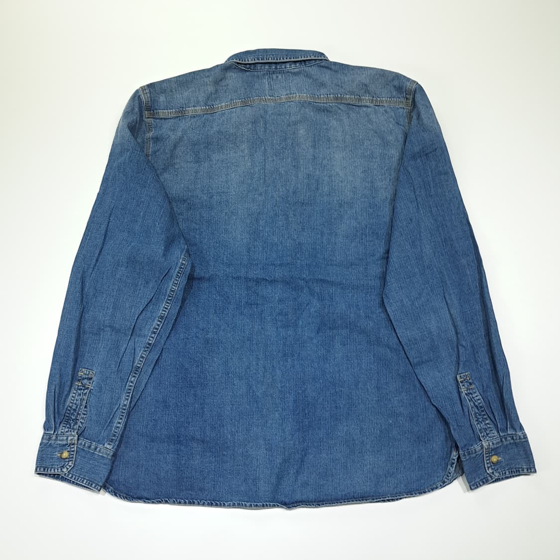 CL510 XL 리바이스 코튼 인디고 워싱 중청 데님셔츠 남방 상품이미지7