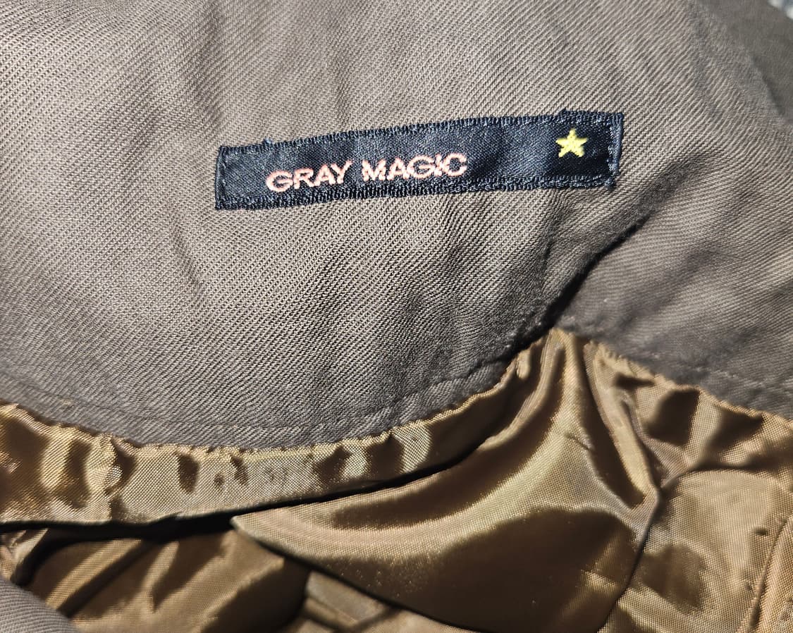 gray magic☆ 울 실크 쓰리버튼 미디 스커트 니혼진 공겜여주 모리 상품이미지6